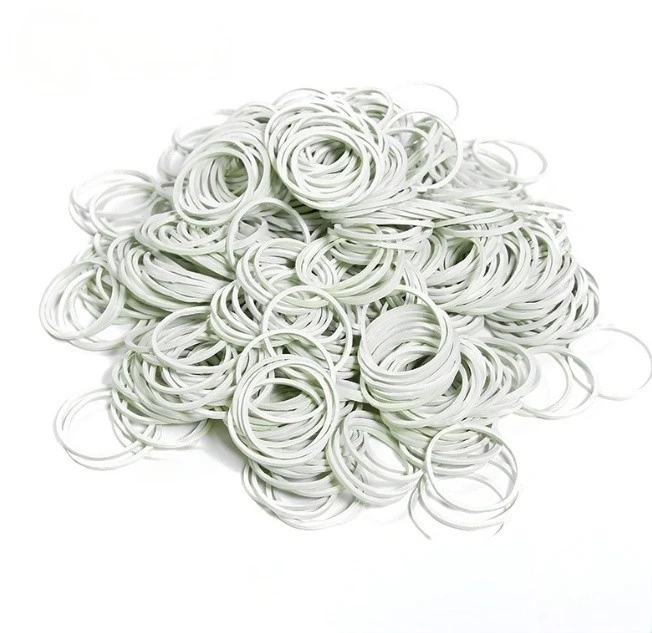 Eco-friendly biodegradable white rubber bands